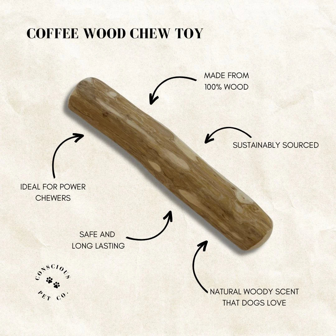 Conscious Pet Co - Coffee Wood Chew Toys