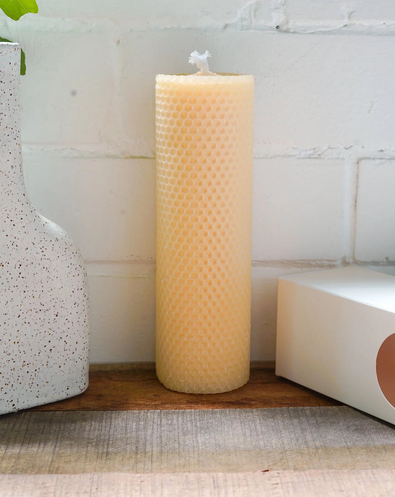 Apiary Made - Large Beeswax Pillar Candle