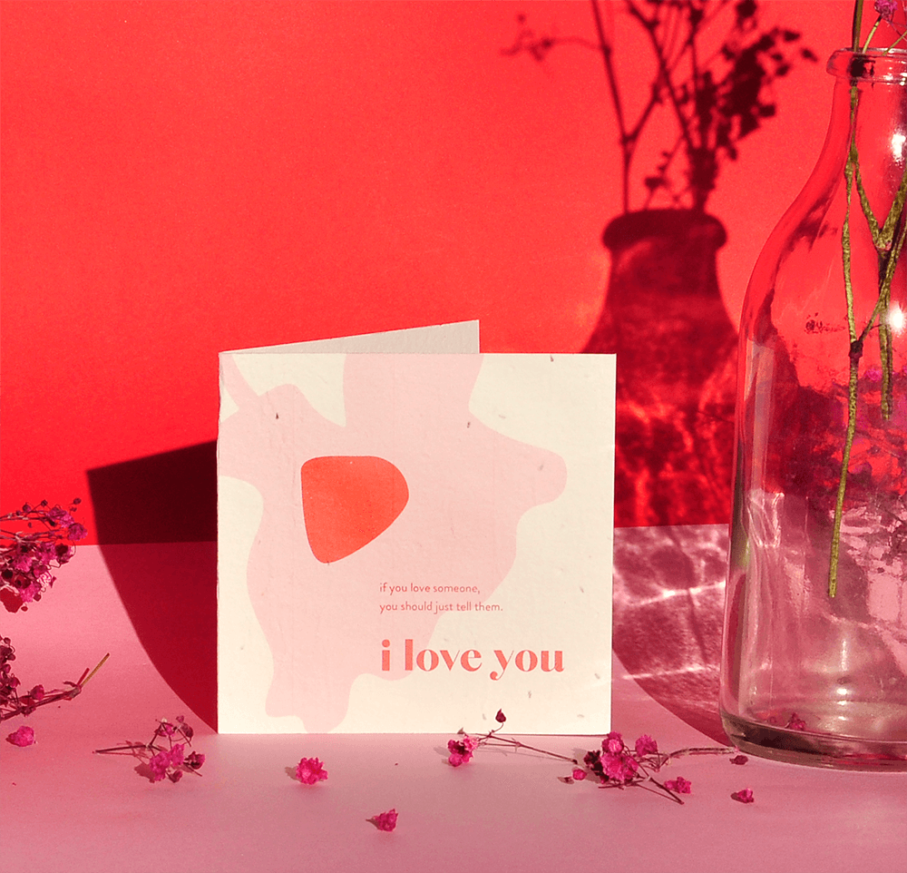 I Love You Plantable Greeting Card