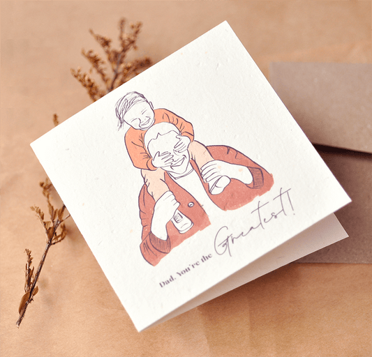 Dad, You're the Greatest Plantable Greeting Card