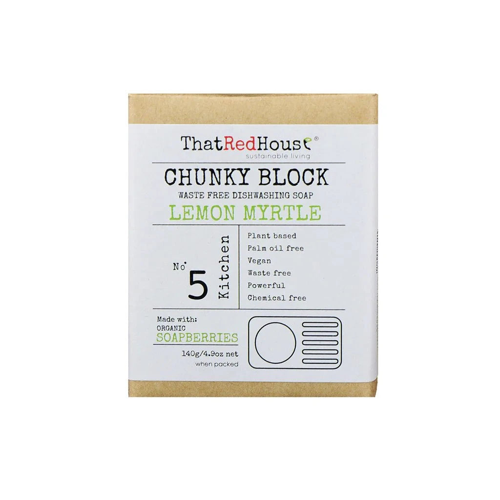 That Red House - Chunky Block, Waste free, Plant Based Dishwashing Soap