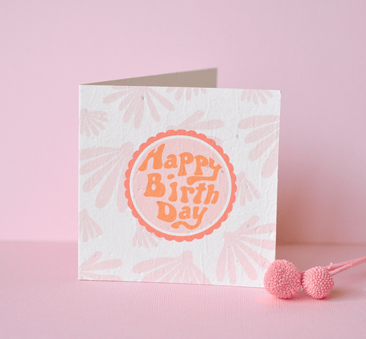 Groovy Birthday Plantable Greeting Card