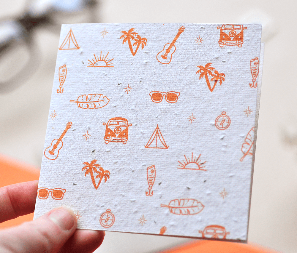 Sunset Dude Plantable Greeting Card