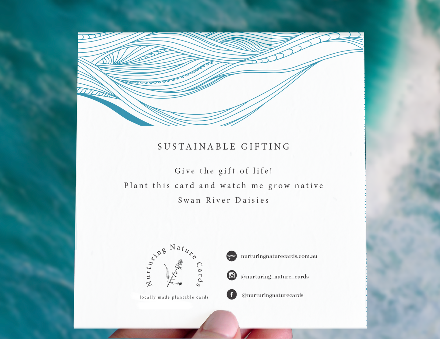 Waves Plantable Greeting Card