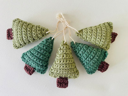 Wattle Wool - Crochet Christmas Tree Ornaments