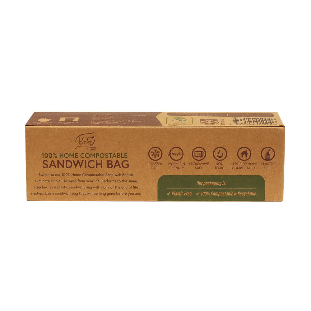 Eco Basics - 100% Home Compostable Sandwich Bags 25pcs