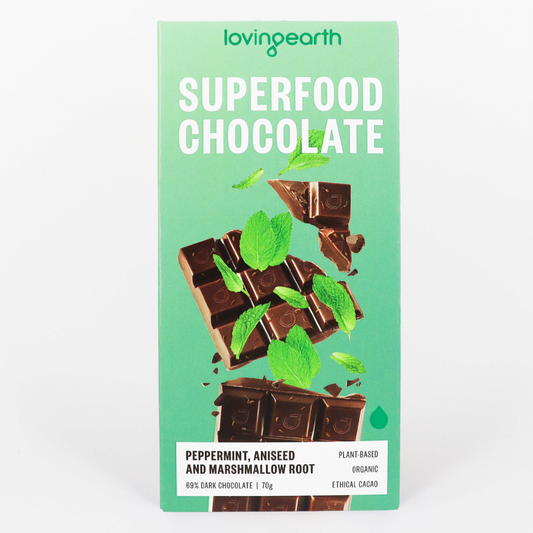 Loving Earth - Peppermint & Aniseed Superfood Chocolate