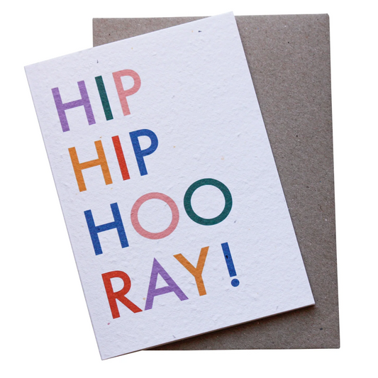 Hello Petal - Hip Hip Plantable Card