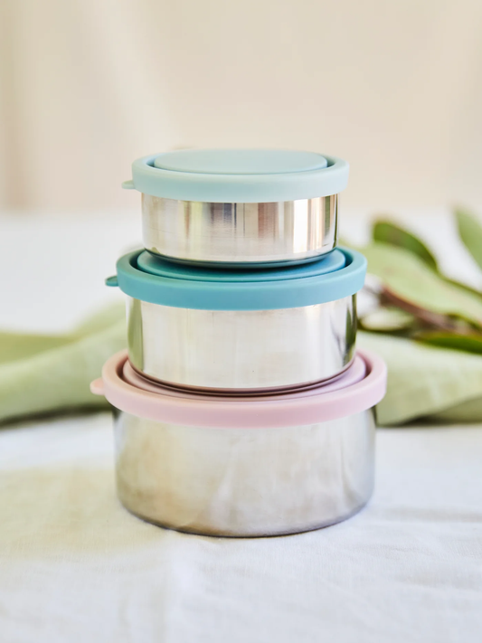 The Conscious Store - Round Stainless Steel Containers (Set of 3)