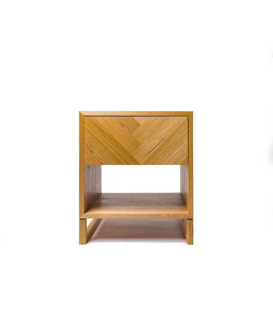 VividdDesign - Solid Timber Herringbone Bedside Table