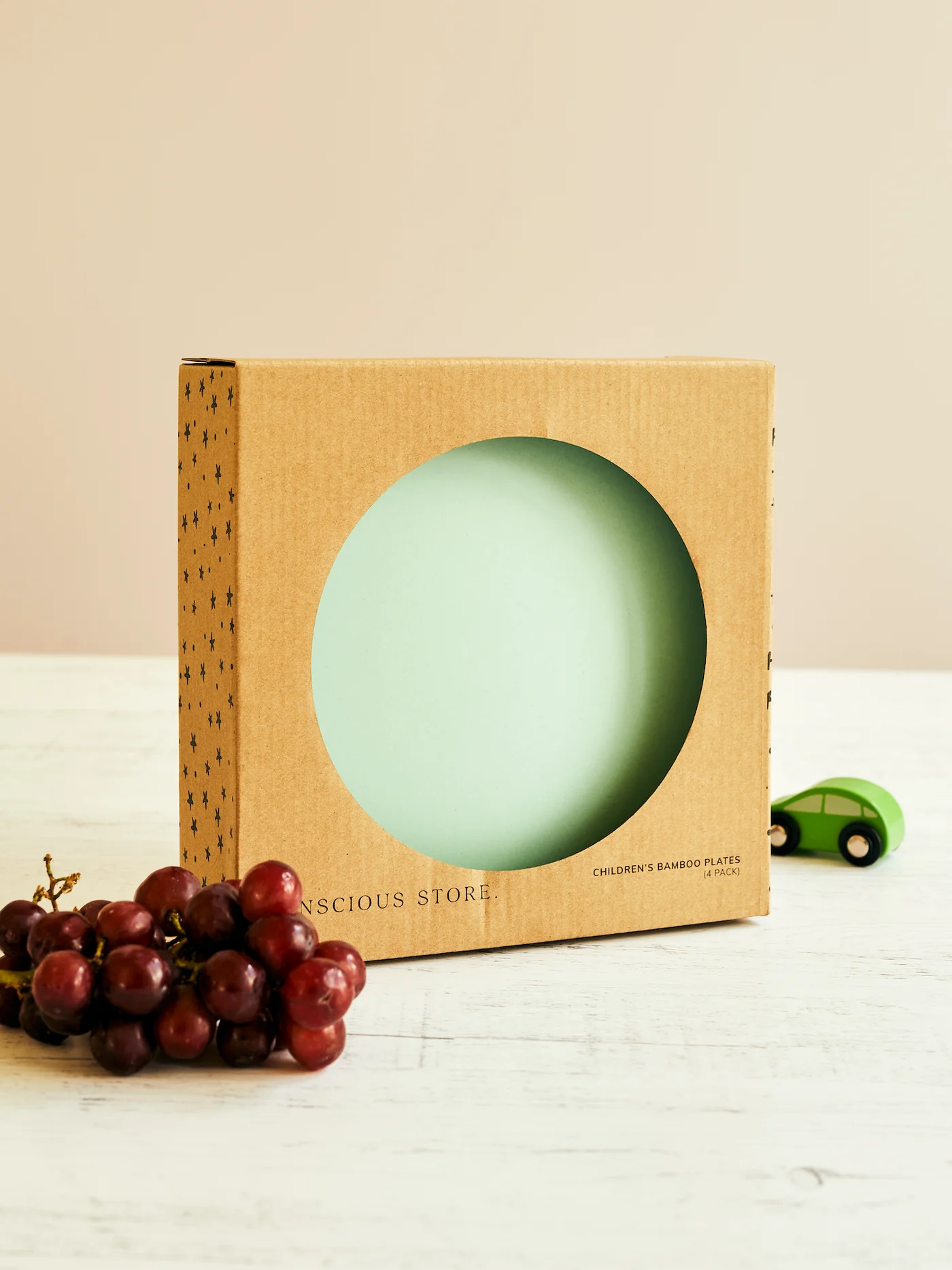 The Conscious Store - Children's Bamboo Plates (Set of 4 colours)