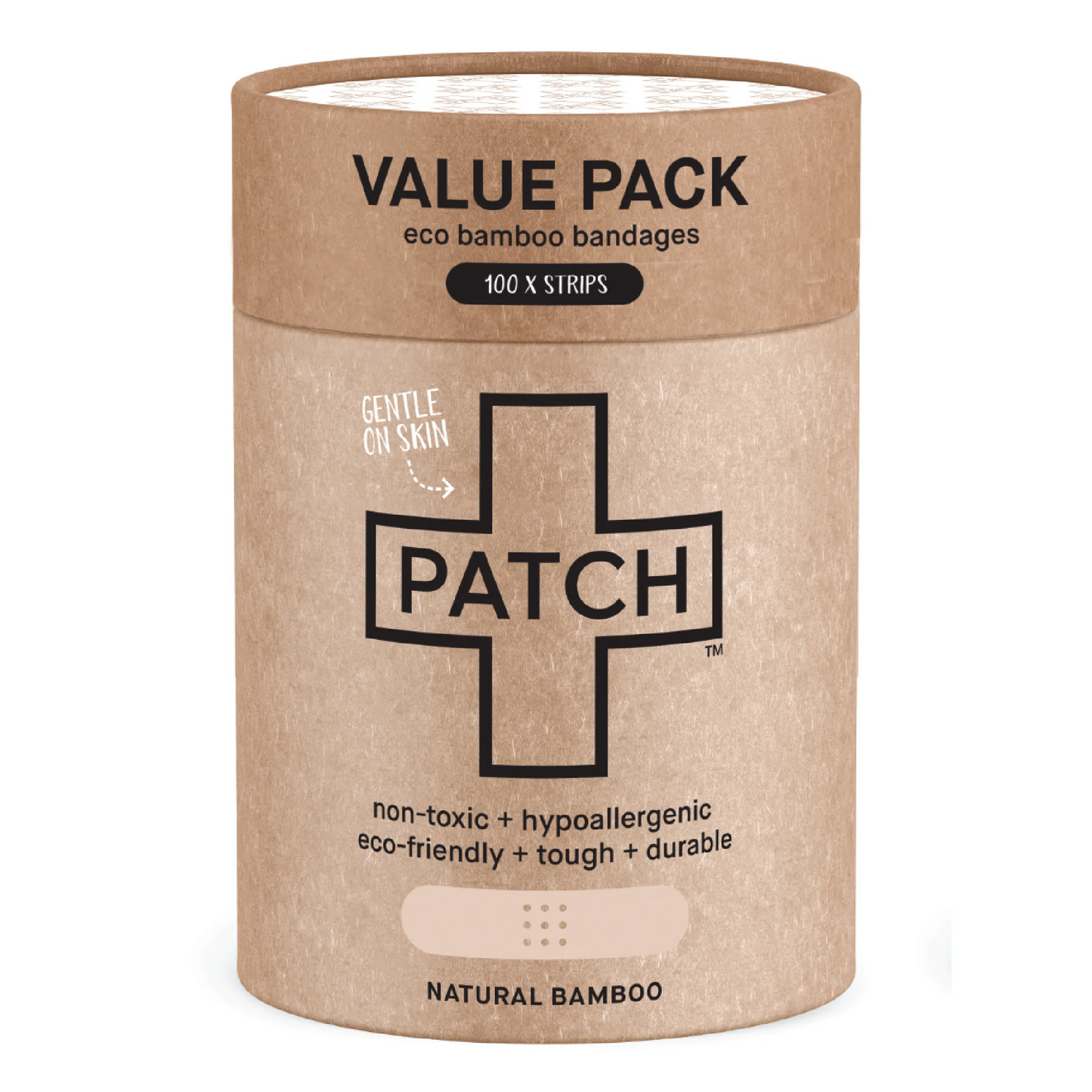 Patch - 100 Natural Bamboo Bandages Value Pack