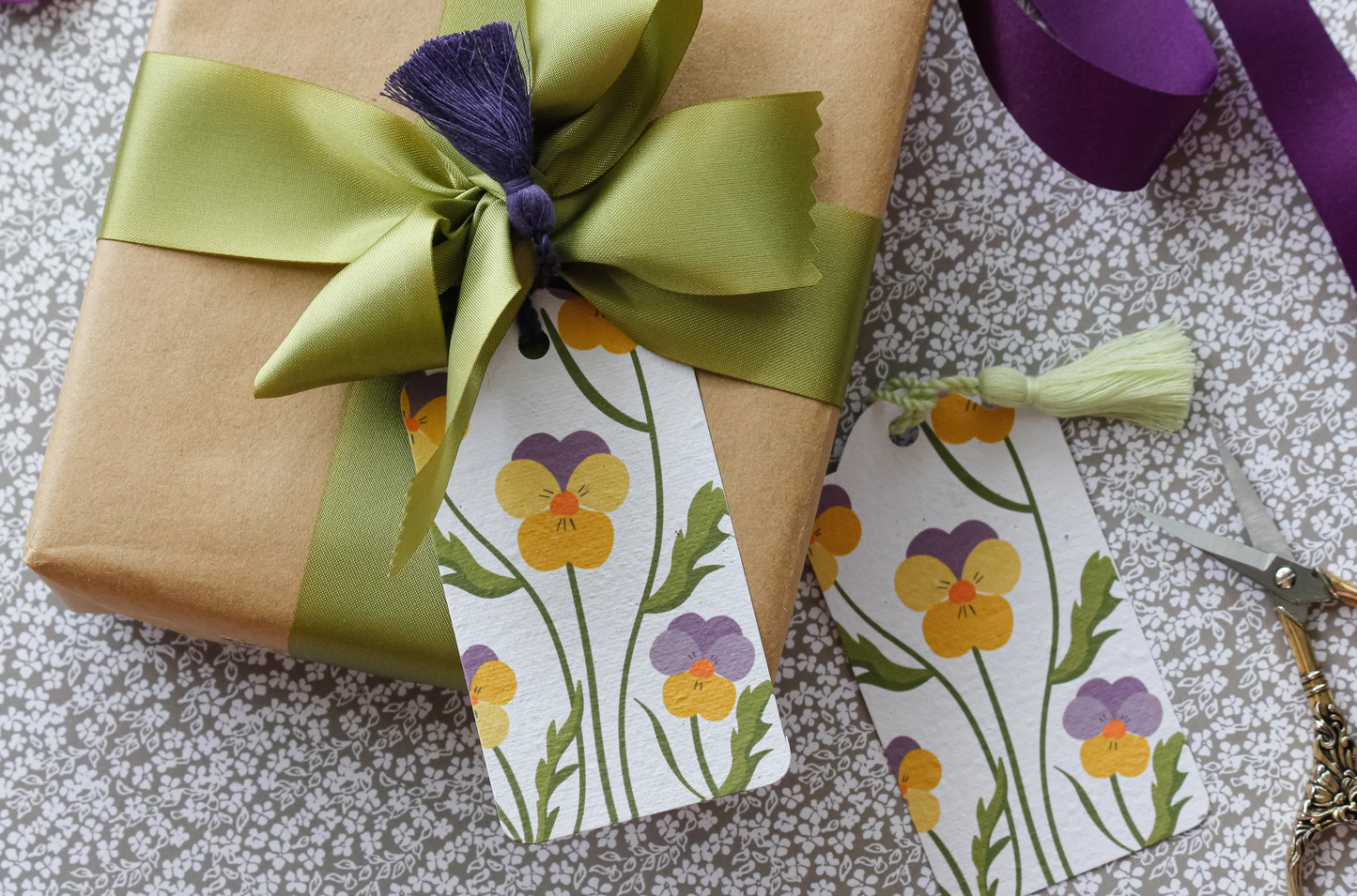 Hello Petal - Pansy Gift Tag