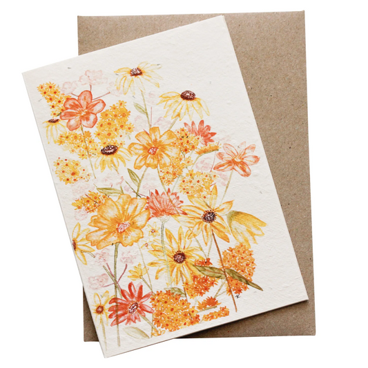 Hello Petal - Shades of Sunshine Plantable Card