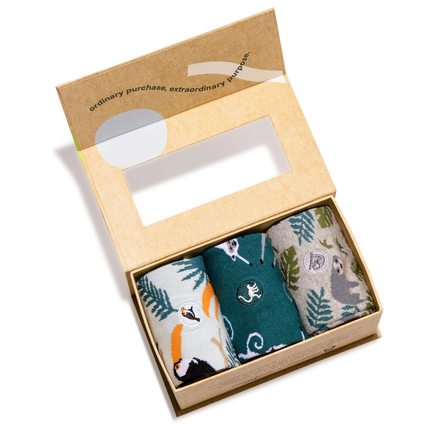 Conscious Step - Gift Box: Socks that protect Rainforests