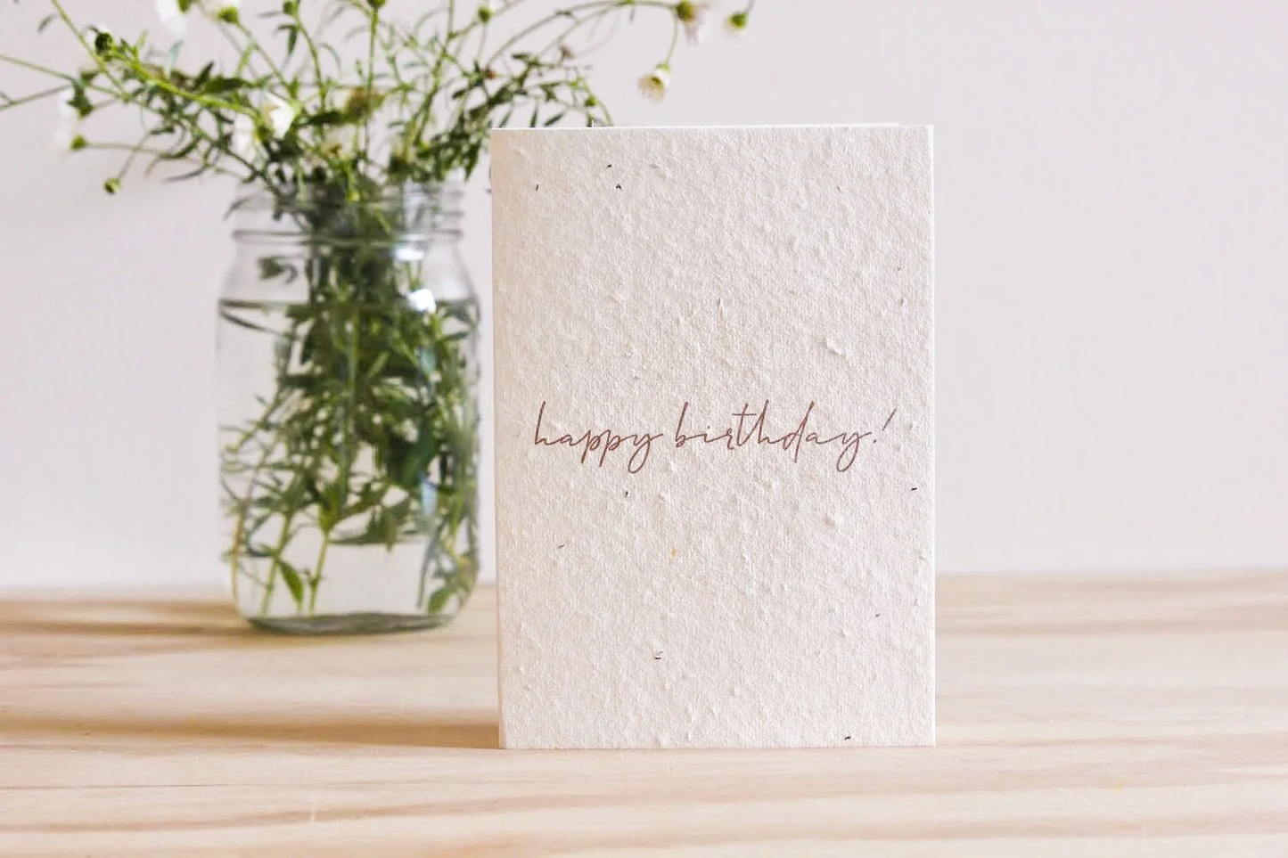 Hello Petal - Minimal Birthday Plantable Card