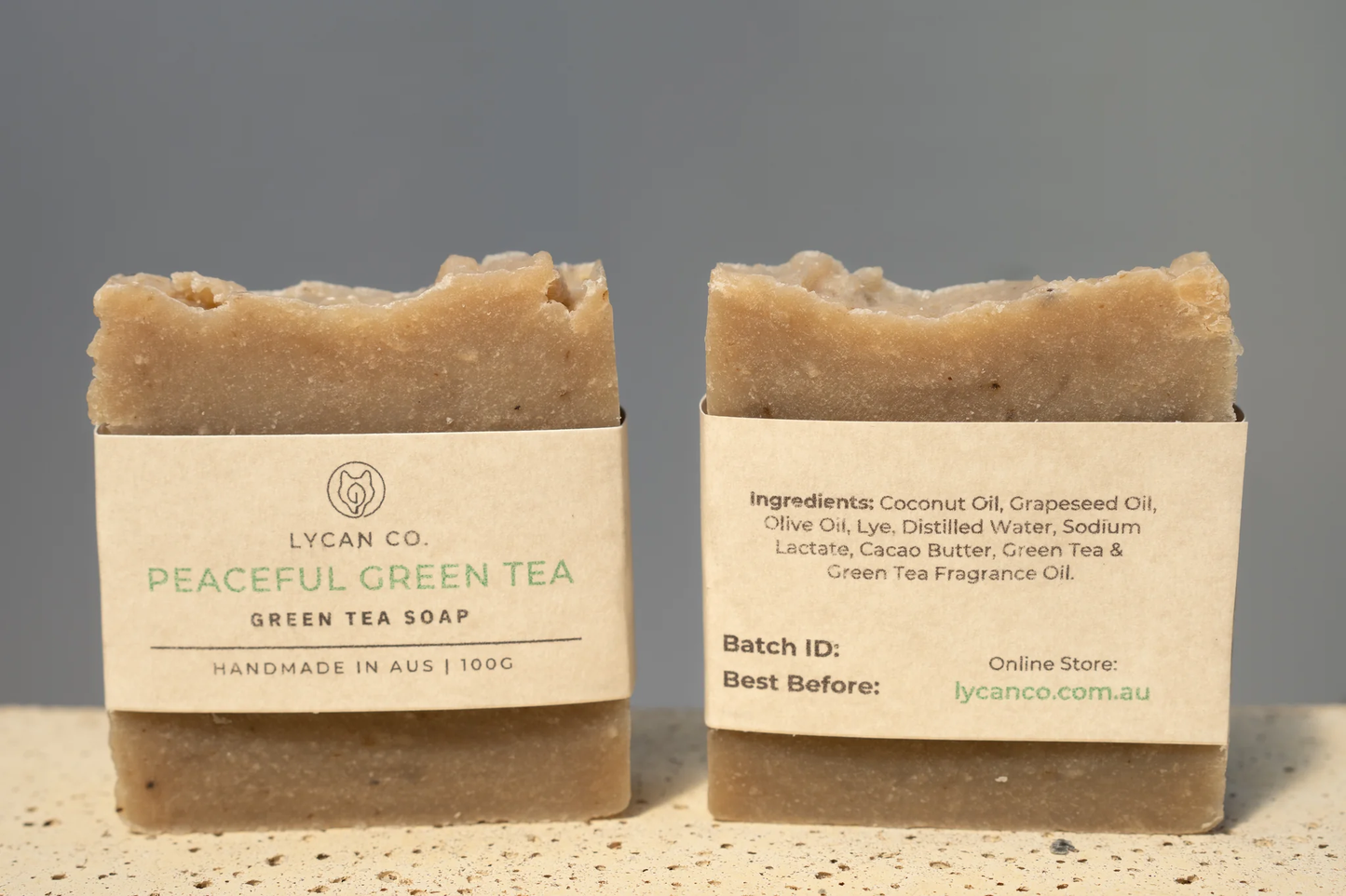 Lycan Co - Peaceful Green Tea Soap Bar