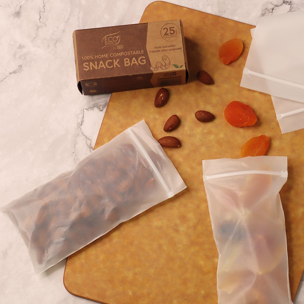 Eco Basics - 100% Home Compostable Snack Bags 25pcs