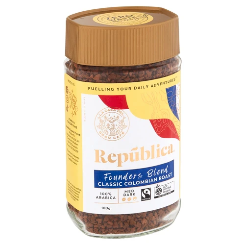 Republica - Founder's Blend Columbian Instant Coffee, 100g