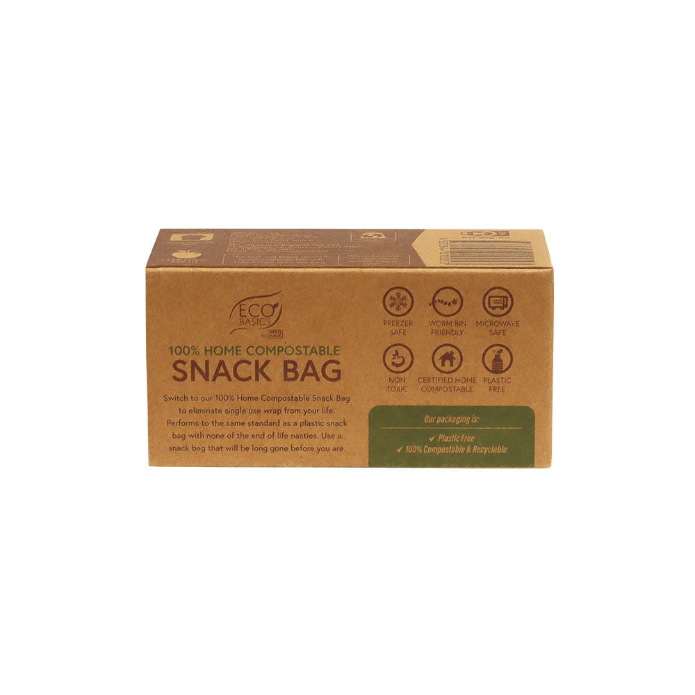 Eco Basics - 100% Home Compostable Snack Bags 25pcs