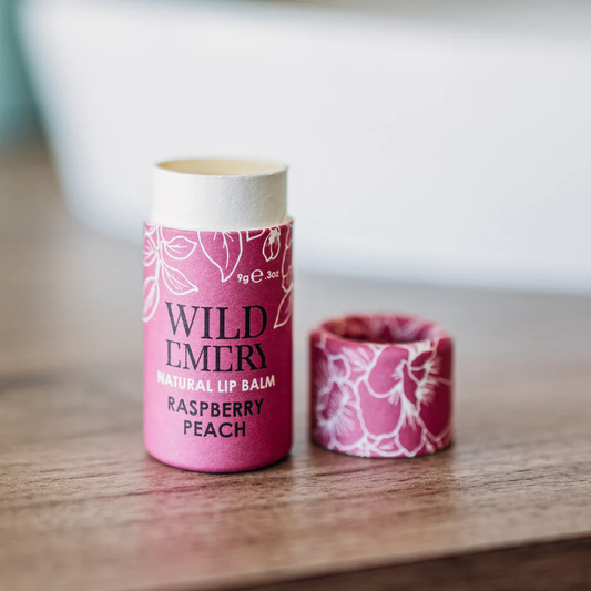 Wild Emery - Natural Lip Balm, Raspberry Peach