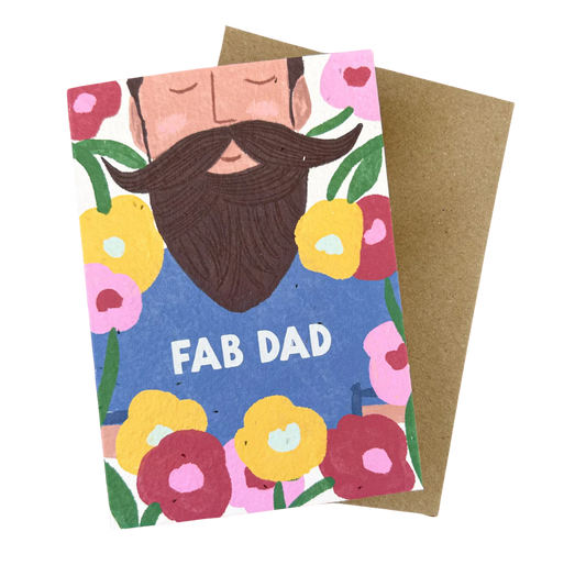 Hello Petal - Fab Dad Plantable Card