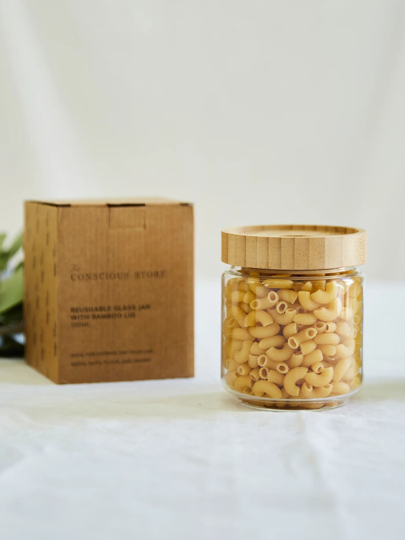The Conscious Store - Glass Jars with Bamboo Lid