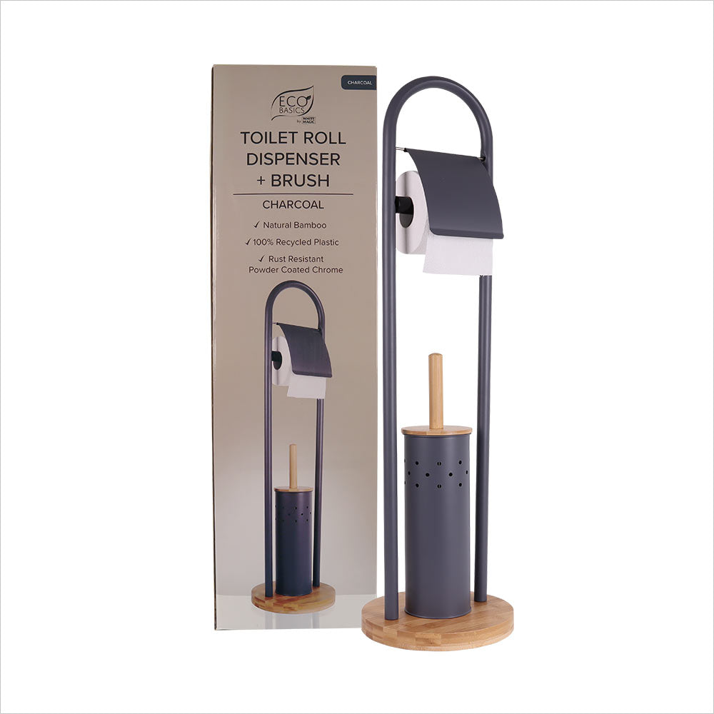 Eco Basics - Toilet Roll Dispenser and brush