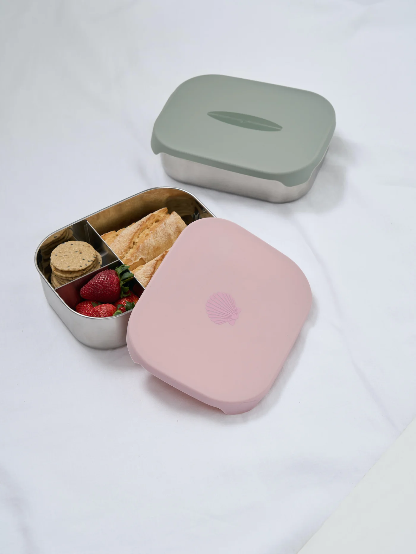 The Conscious Store - Stainless steel bento lunch box with silicone lid