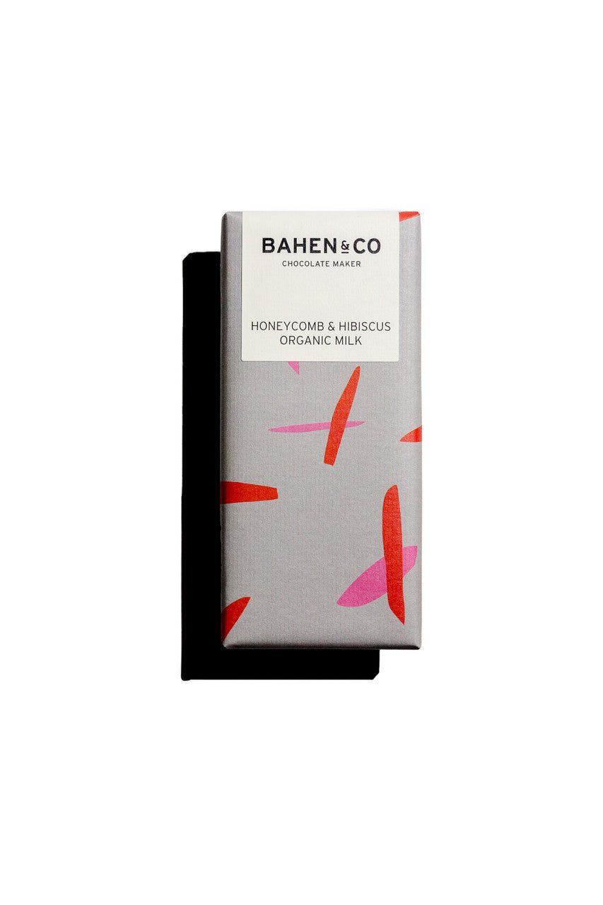 Bahen & Co - Honeycomb and Hibiscus Organic Milk chocolate bar