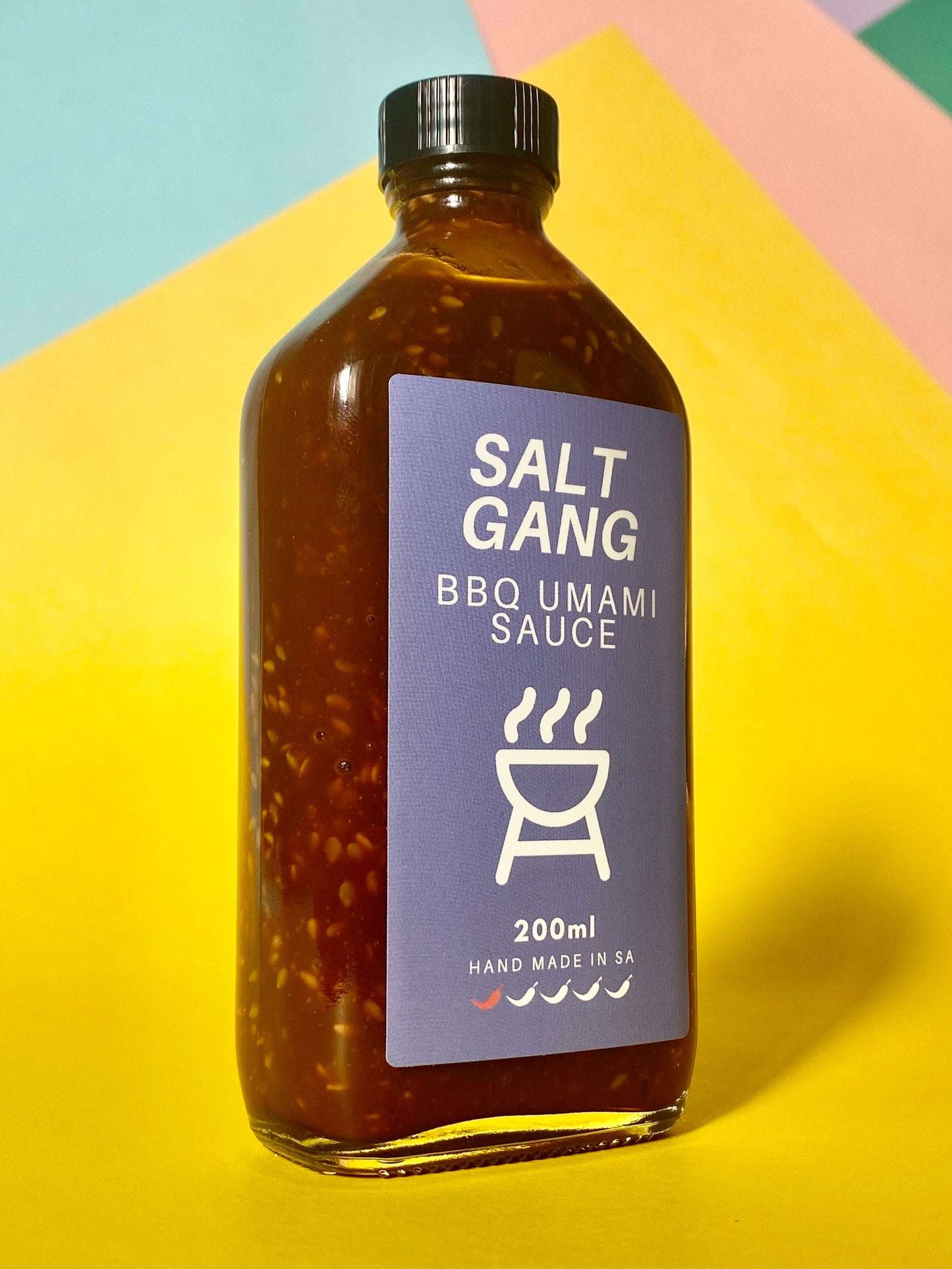 Salt Gang BBQ Umami Sauce in 200ml glass jar.