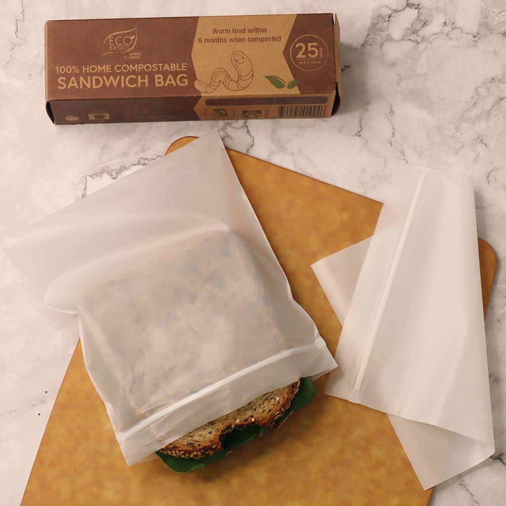 Eco Basics - 100% Home Compostable Sandwich Bags 25pcs