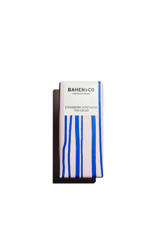 Bahen & Co - Strawberry & Pistachio 70% Cacao chocolate bar