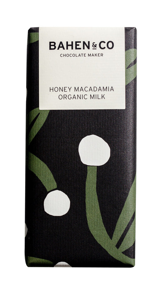 Bahen & Co - Honey Macadamia Organic Milk chocolate bar