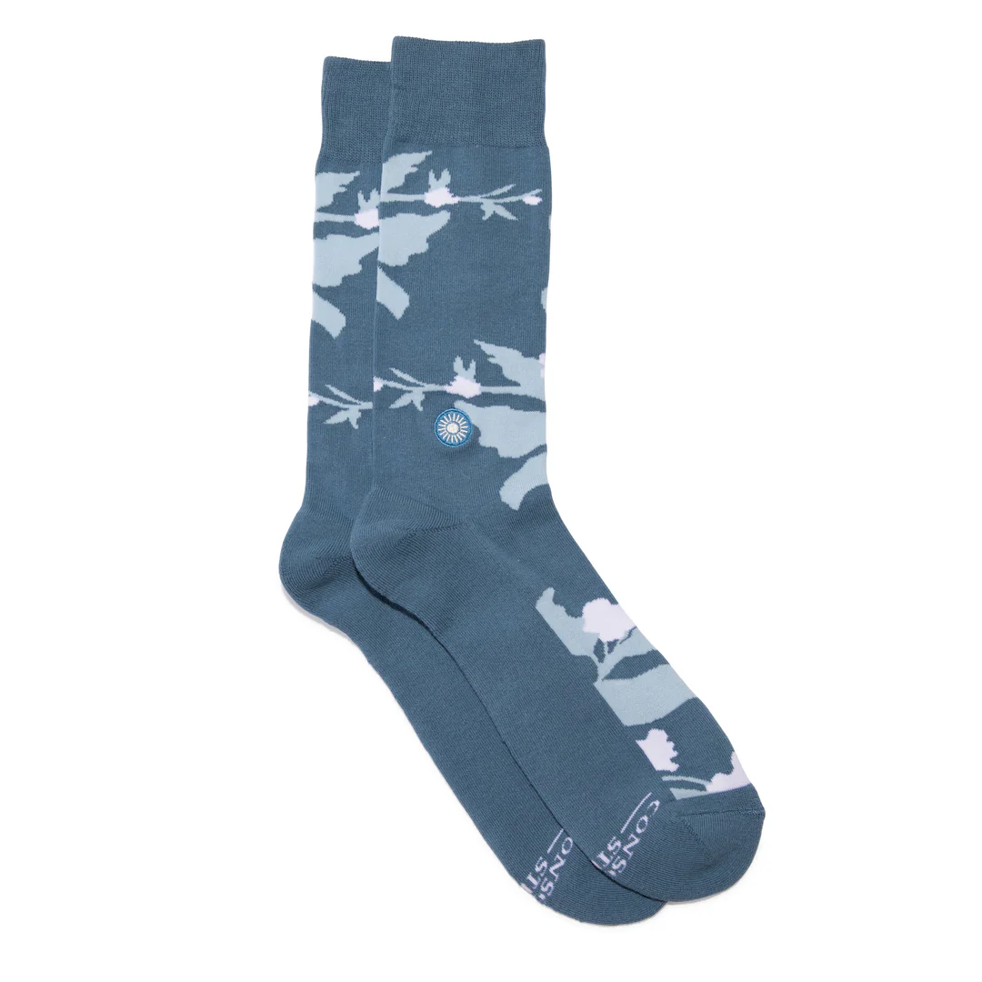 Conscious Step - Pair: Socks that support mental health (floral)