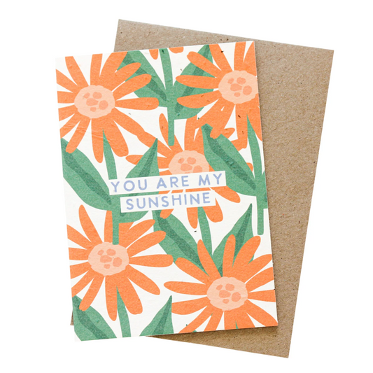 Hello Petal - You Are My Sunshine Plantable Card