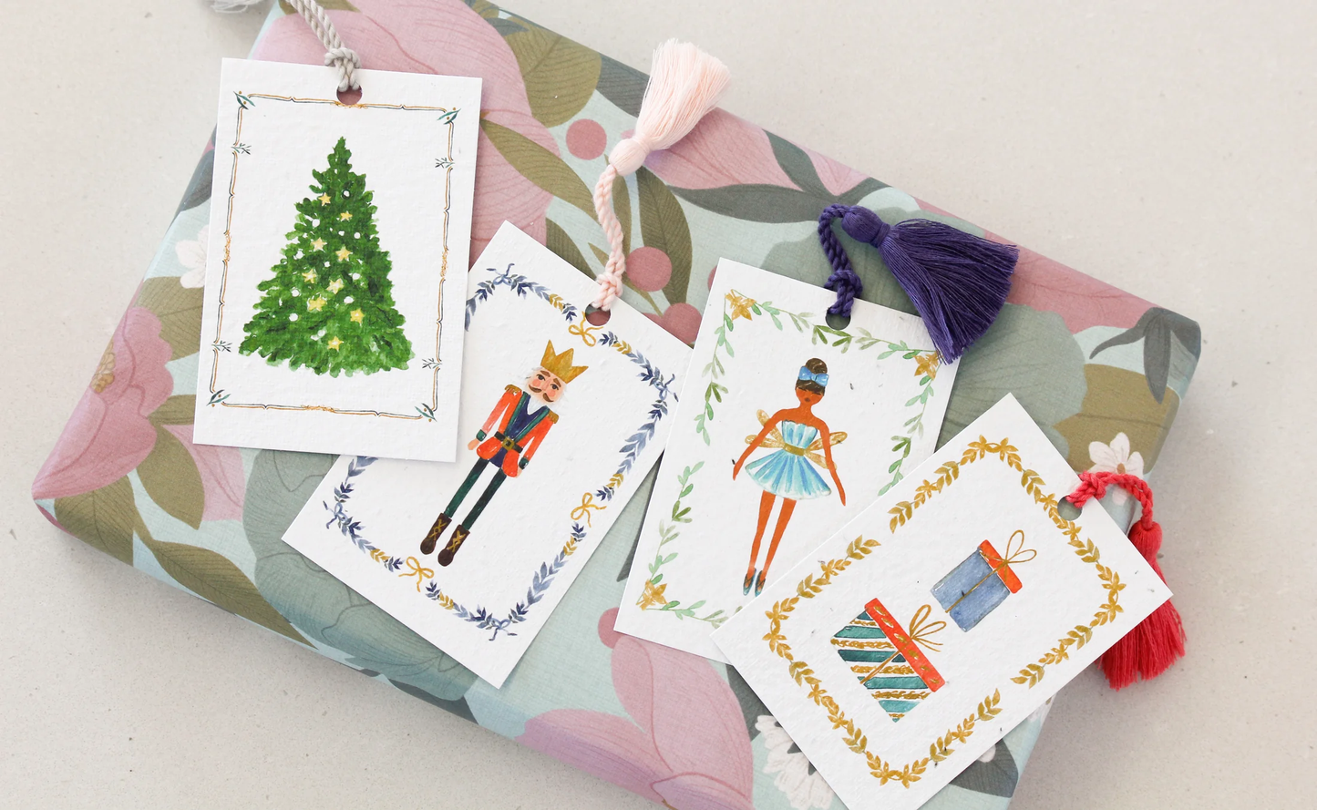 Hello Petal - Nutcracker Plantable Gift Tags 8 Pack