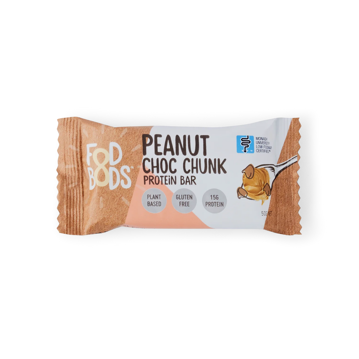 Fodbods - Peanut Choc Chunk Protein Bar