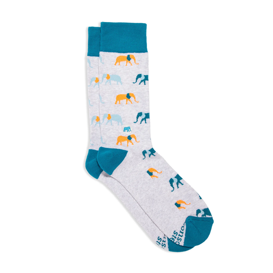 Conscious Step - Pair: Socks that protect Elephants