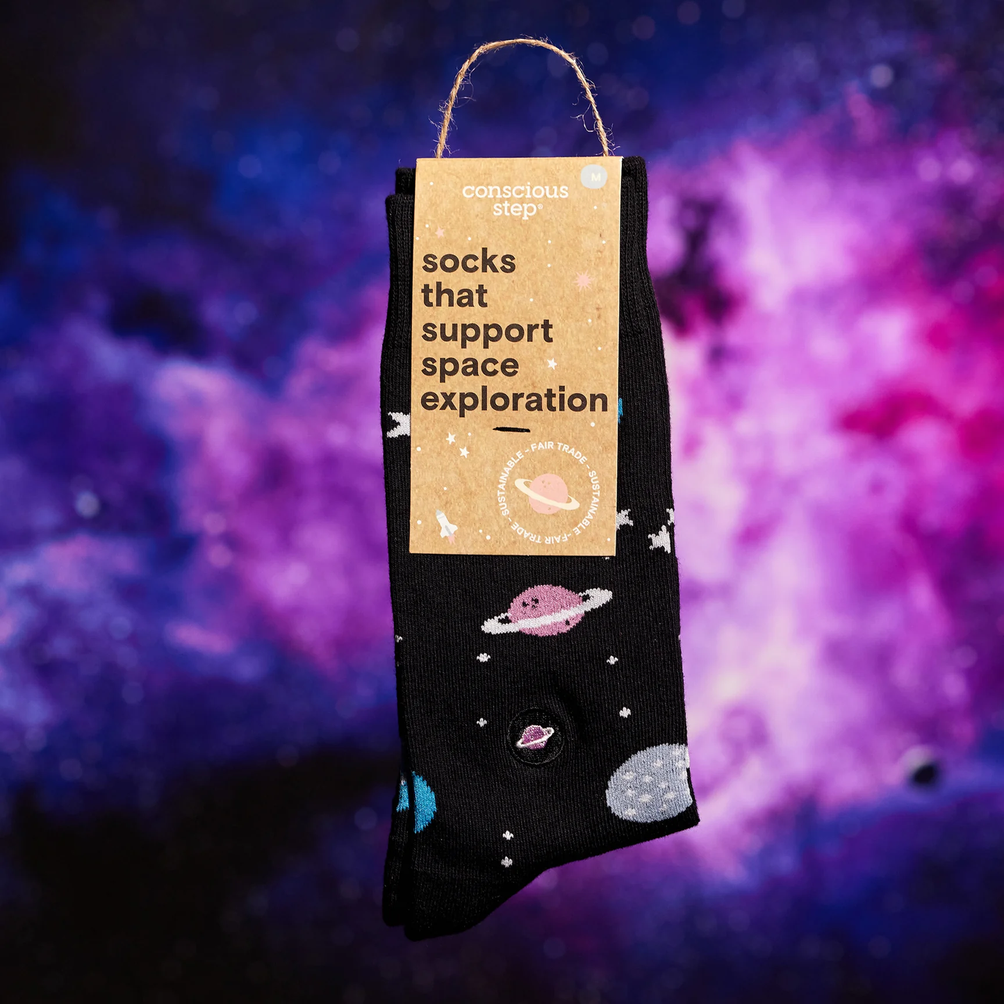 Conscious Step - Pair: Socks that support space exploration