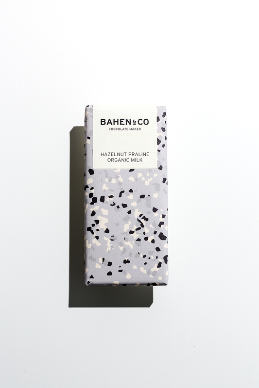 Bahen & Co - Hazelnut Praline Organic Milk chocolate bar