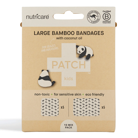 Patch - Large Panda Mixed Bamboo Bandages - 10pk