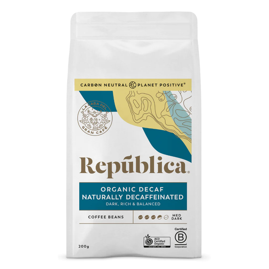 Republica - Organic Decaf Coffee Beans, 200g
