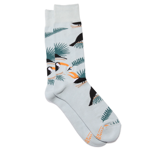 Conscious Step - Pair: Socks that protect Toucans