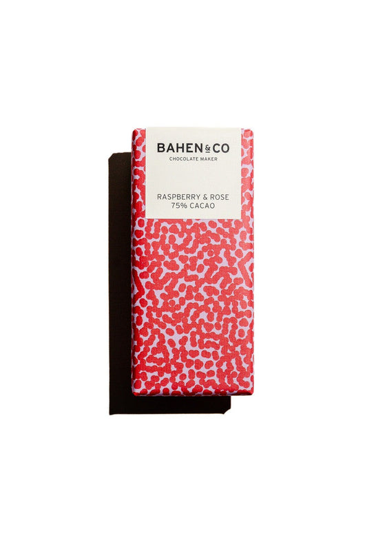 Bahen & Co - Raspberry and Rose chocolate bar