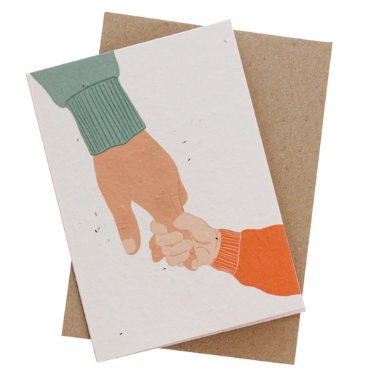 Hello Petal - Hands (and heart) Full Plantable Card