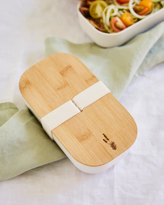 The Conscious Store - Bamboo Lunch Box with Elastic Strap