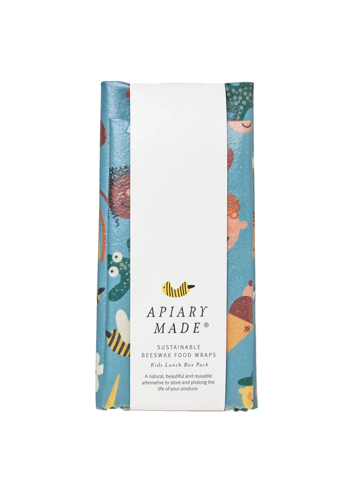 Apiary Made - Kids Lunch Wraps Beeswax Wraps: Two Pack