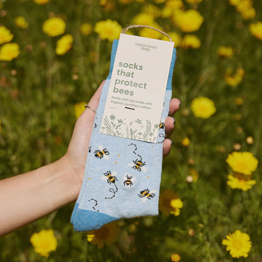 Conscious Step - Pair: Socks that protect Bees