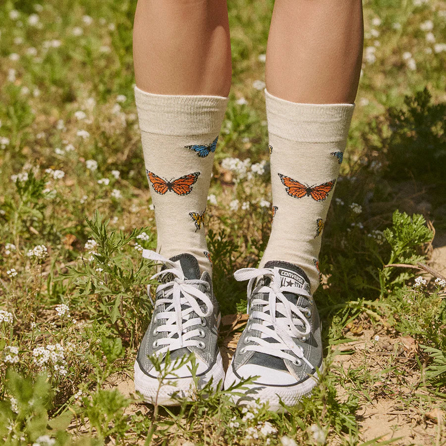 Conscious Step - Pair: Socks that protect Butterflies